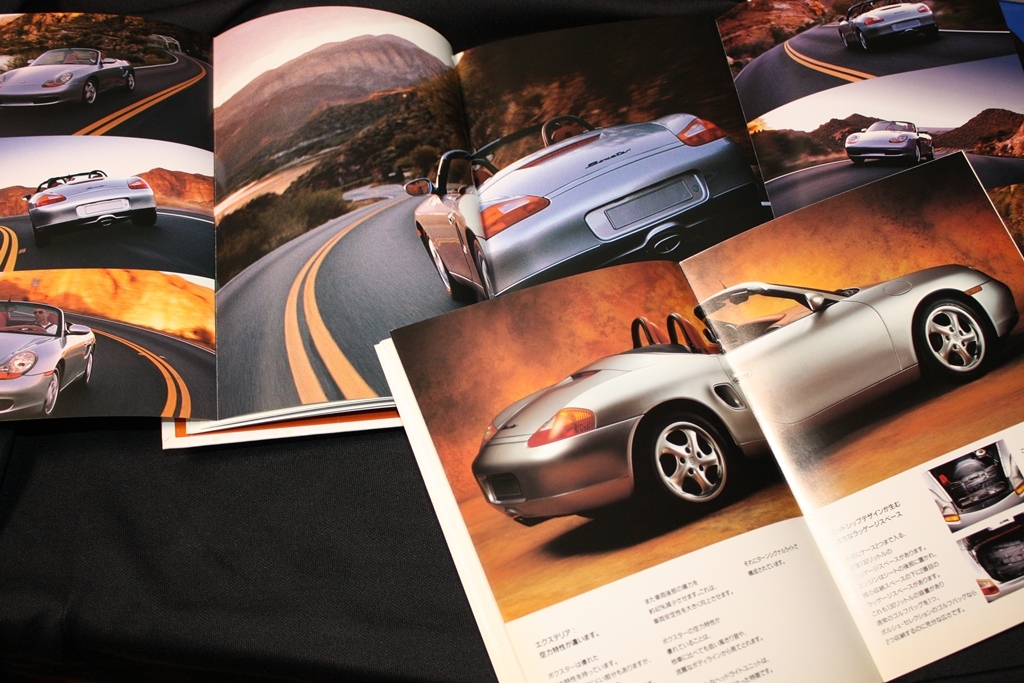 ★1997年モデル ポルシェ986ボクスター2.5 厚口+簡易カタログ2冊セット Porsche Boxster ミツワ自動車発行日本語版の画像4