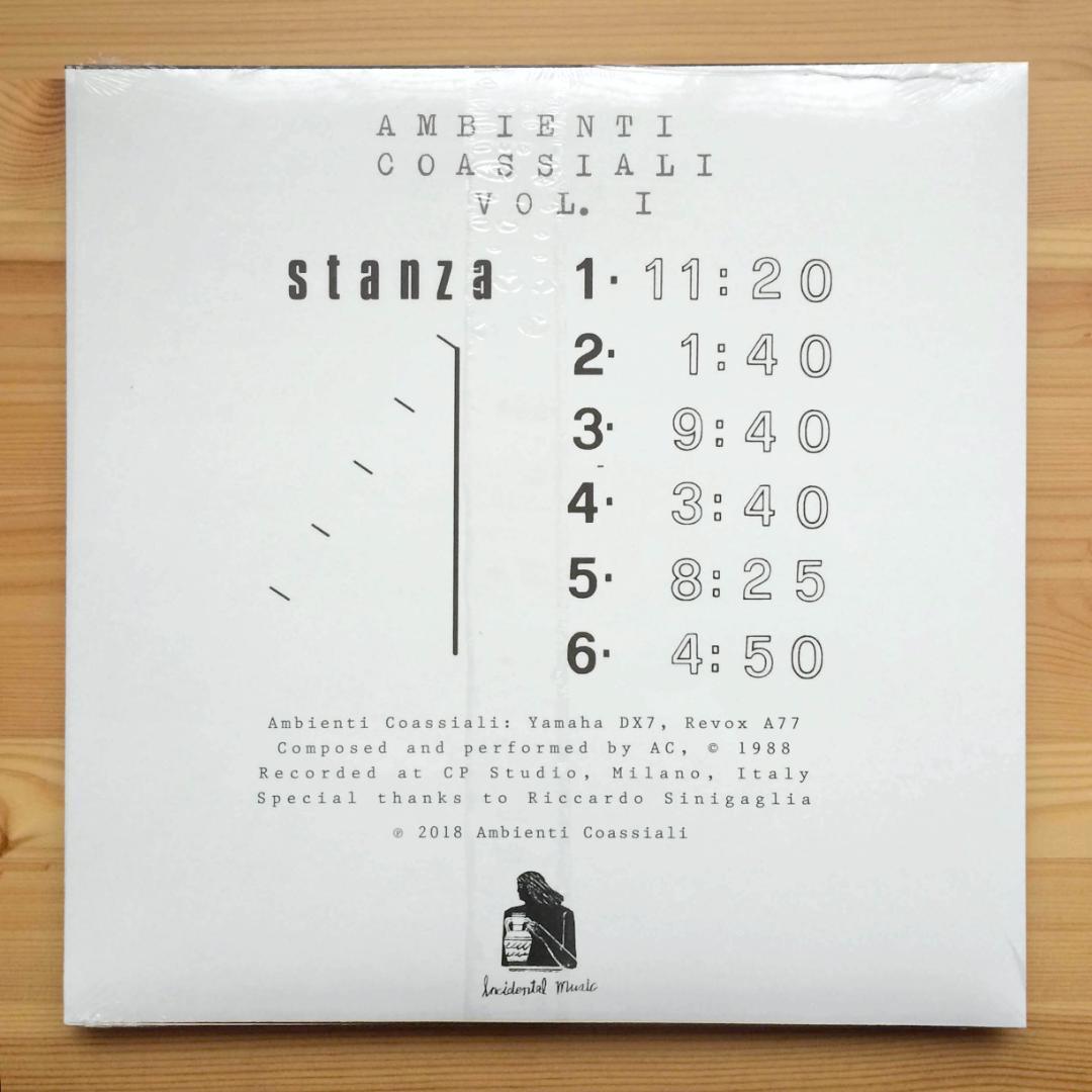 Ambienti Coassiali　Vol. 1 Room 1-6　2018年　LPレコード　新品未開封　Incidental Music　アンビエント　環境音楽　Brian Eno　吉村弘_画像2