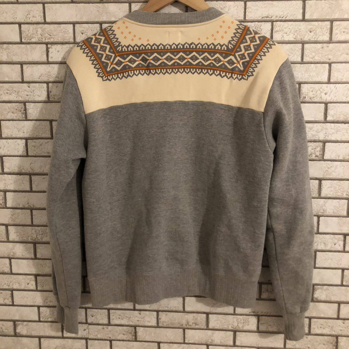 THE FLAT HEAD フラットヘッド 雪柄 ジップアップ スウェット XL