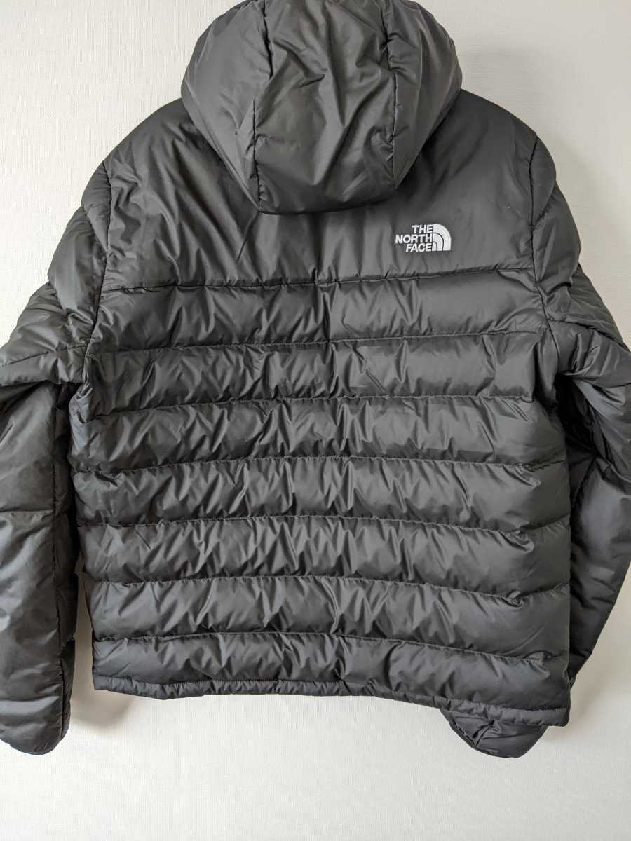 未使用/ザノースフェイス　ダウン/THE NORTH　FACE/フードジャケットブラックパーカー/メンズUS　Mサイズ/M-L相当　アコンカグア2 フーディ