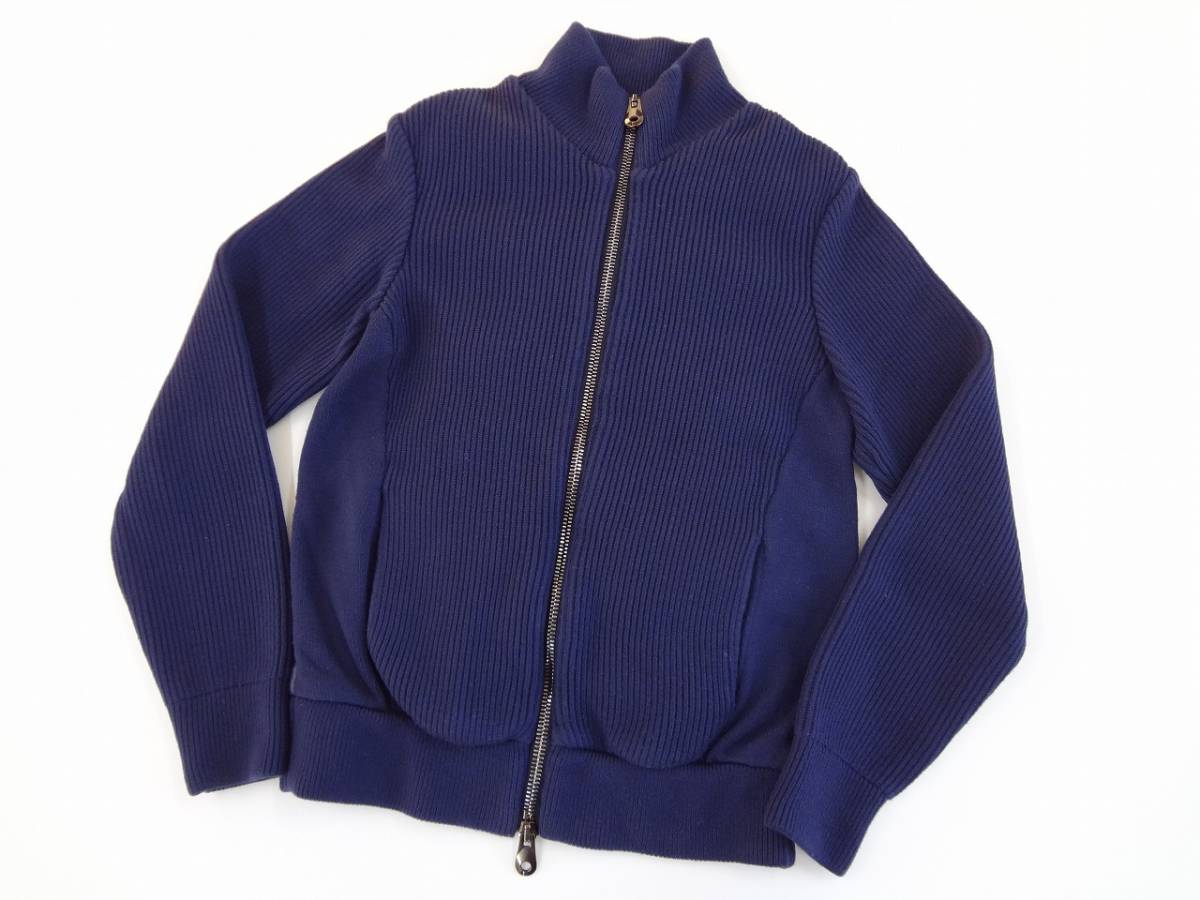 Junhashimoto ジュンハシモト　BACK DOWN KNIT BLOUSON　バック　ダウン　ニット　ブルゾン　NAVY サイズ2