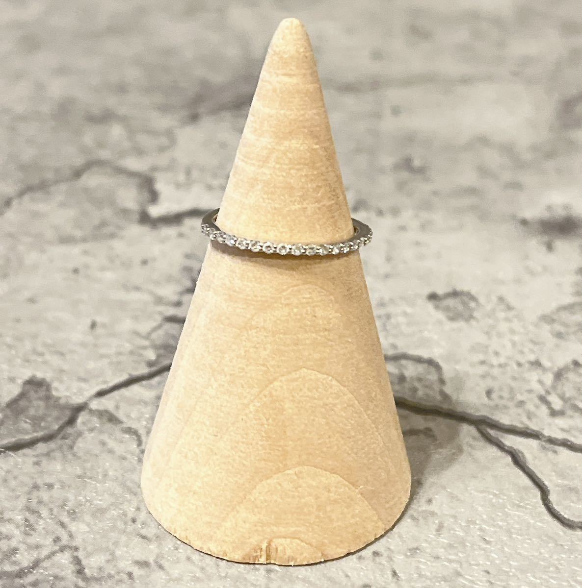 美品 Vendome aoyama ハーフエタニティ リング 7号 Pt900-