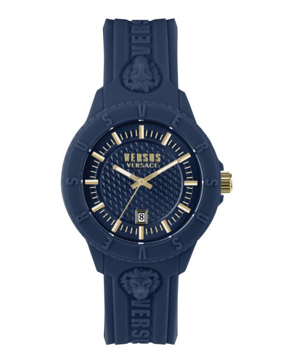【高級時計】ヴェルサス ヴェルサーチ デイト ブルー 腕時計 メンズ レディース ブレスレット ウォッチ ブランド ベルサーチ