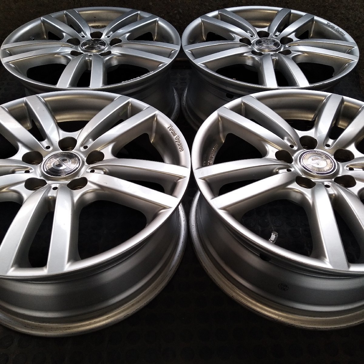 管理番号：W11-196【４本価格】【16x6.5J 5x112 ET+48 ハブ67】ENKEI Team Sparco・ゴルフ アウディ等・球面座・店頭直接引取可能_画像2