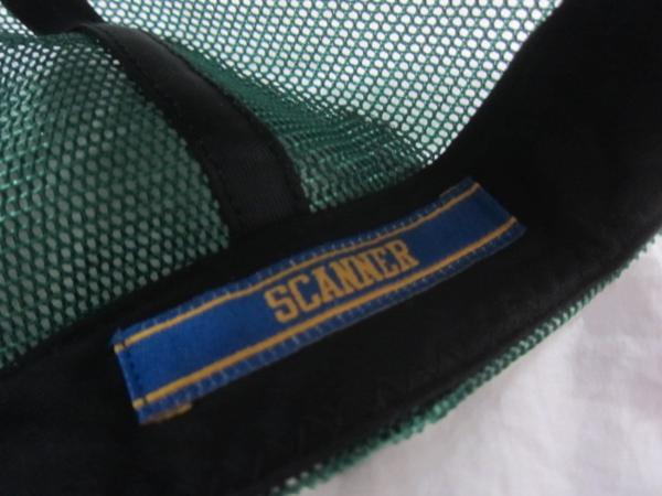 スキャナーSCANNER(WATCH OUT)ベースボールキャップ　緑×茶　帽子_画像2