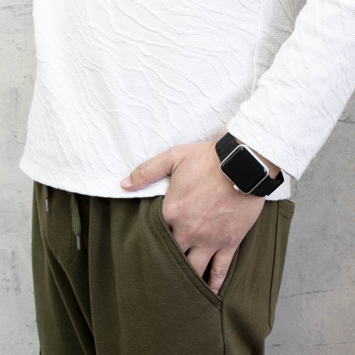 Apple Watch フェイクレザー 42 44 45mm ライトピンク