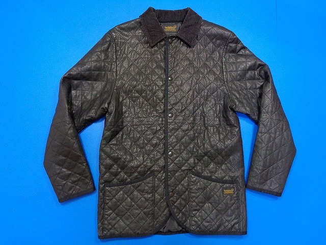 12165■美品 最高級 COREFIGHTER コアファイター キルティング ジャケット コート レザー 本革 黒 サイズ M