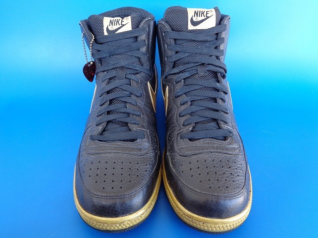 12204■美品 08年製 NIKE TERMINATOR HIGH ターミネーター ハイ ロックンロール パック スタッズ スニーカー 黒 金 28 cm 325319-071_画像4