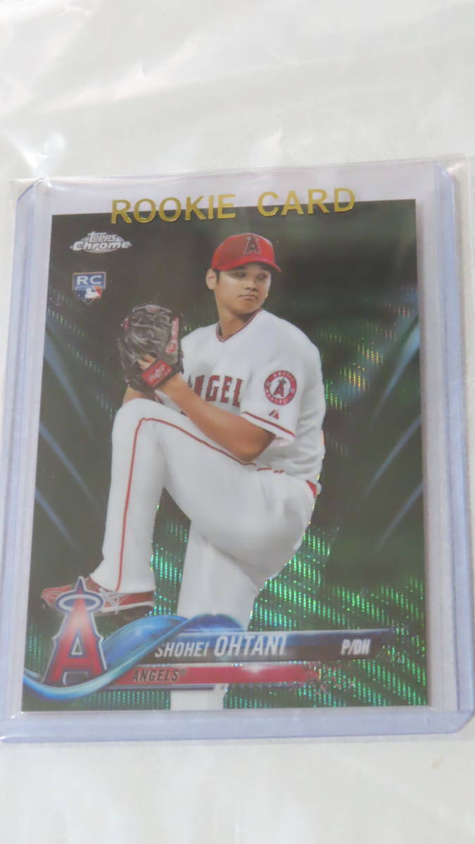 1円～99枚限定☆大谷翔平 RC☆Topps Chrome 2018 #150 グリーン