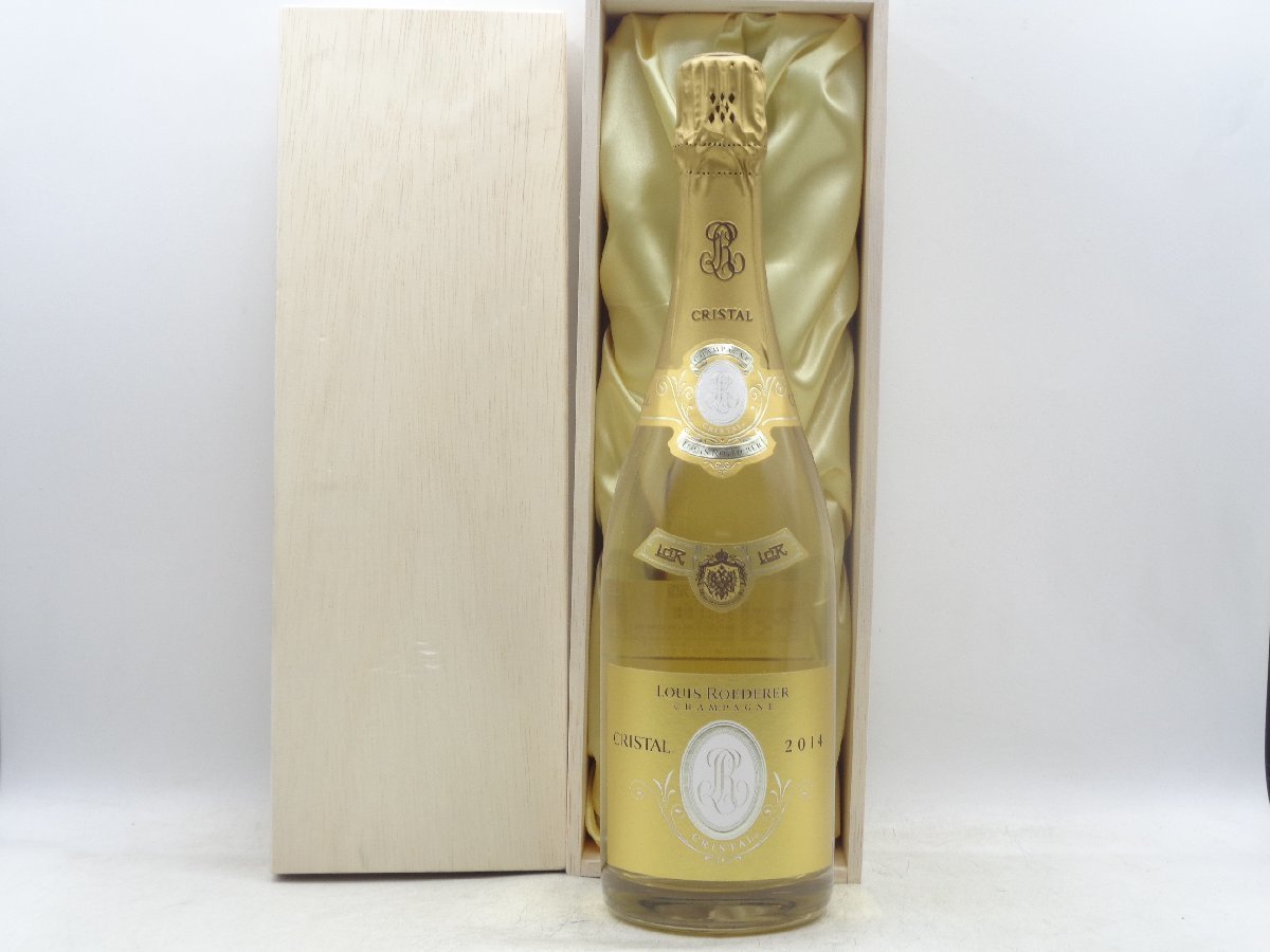 LOUIS ROEDERER CRISTAL 2014 ルイ ロデレール クリスタル ブリュット シャンパン 750ml 木箱入 未開封 古酒 X183667