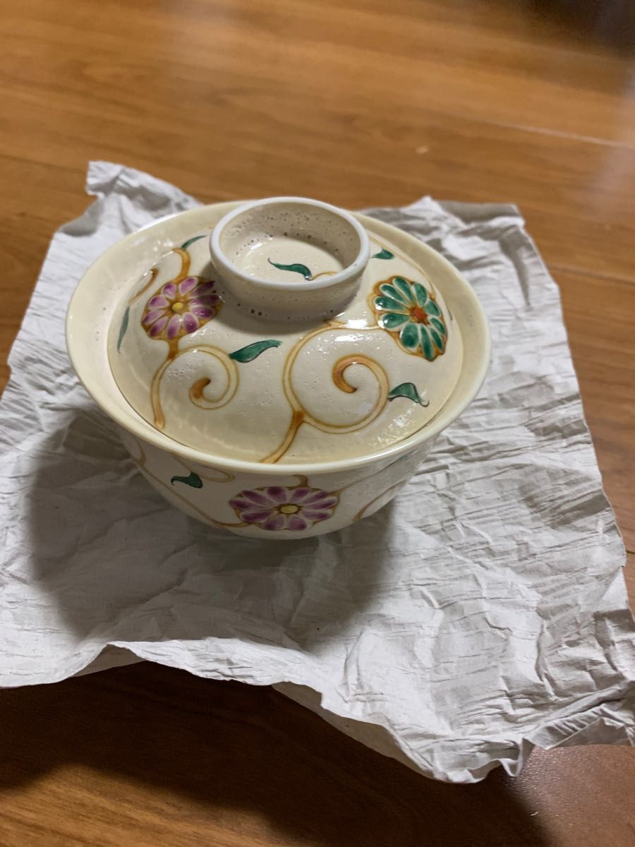 中国 染付 和食器 茶碗 古美術 花柄 古玩 清 支那 乾隆