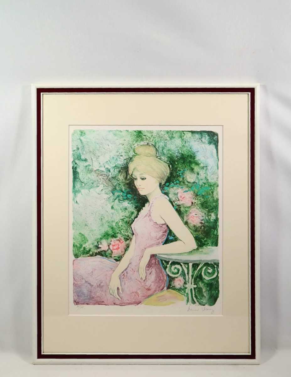 品質のいい 大人気新作 ☆版画☆作者不詳 サイン有 リトグラフ 人物