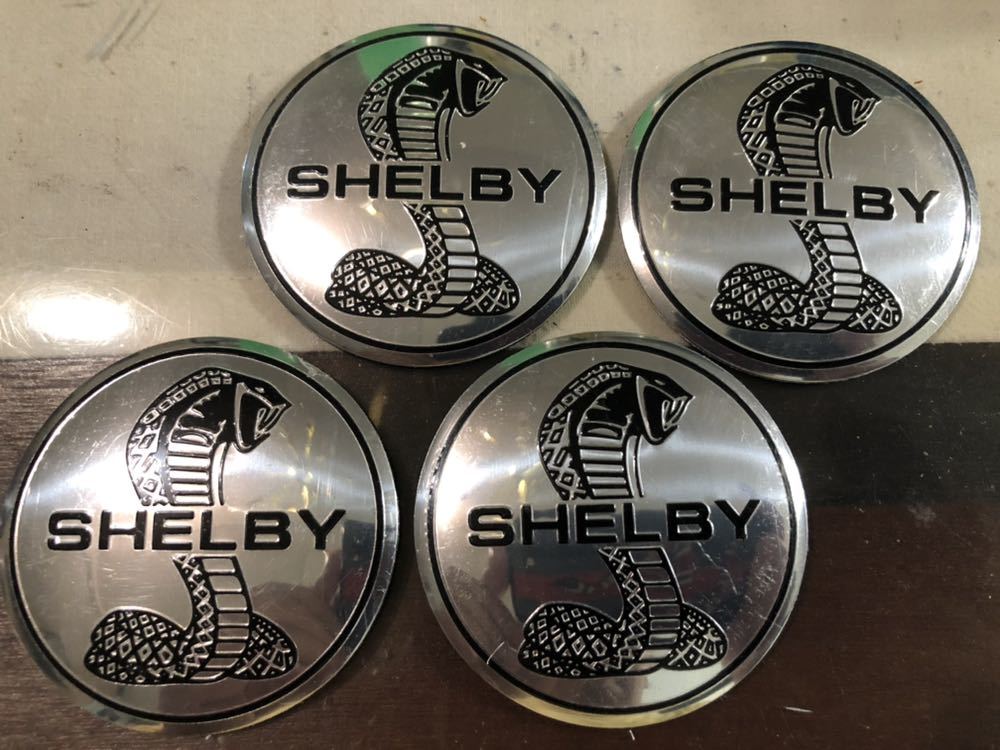 送料込 shelby シェルビー ホイール センター キャップ 直径56mm シール ステッカー デカール シェルビー マスタング mustang フォード_画像1