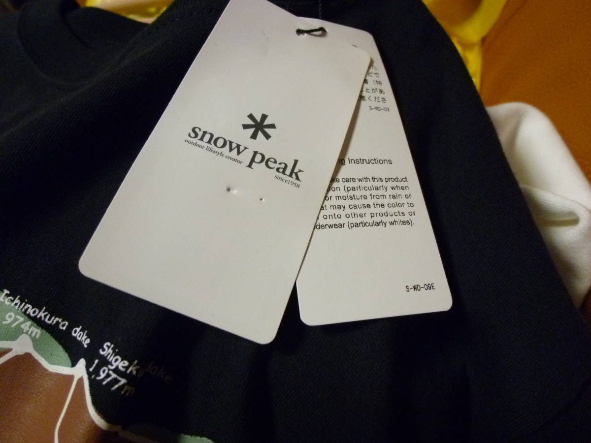 [即決]snow peak　スノーピーク　ロングTシャツ　Mサイズ　ブラック ☆タグ付き・新品・未使用★