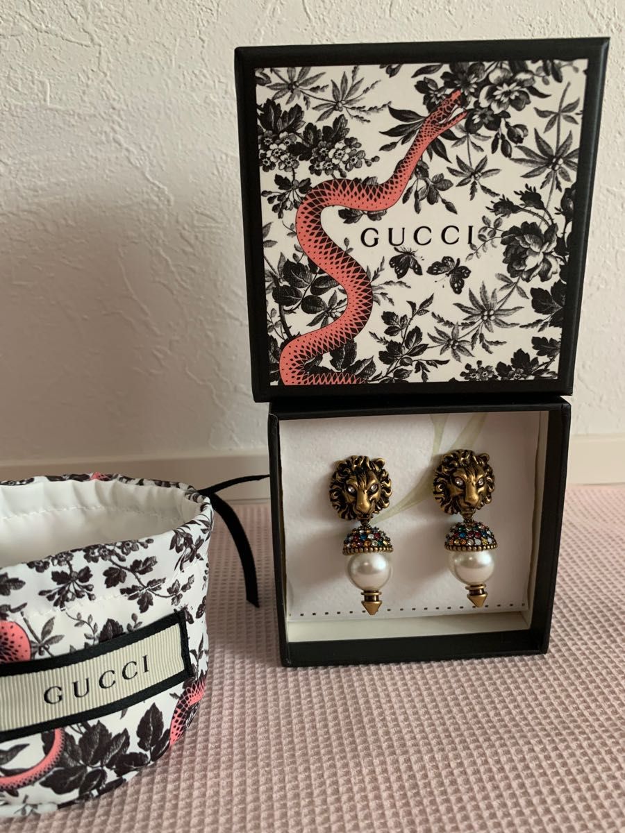 最大50%OFF GUCCI ライオンピアス 新品未使用品 箱あり Yahoo!フリマ