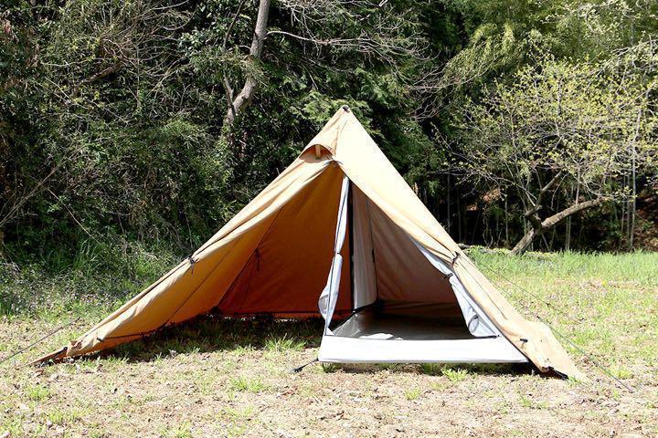 テンマクデザイン ツインピークキャビン 軍幕レプリカ 試し張り お買い得-