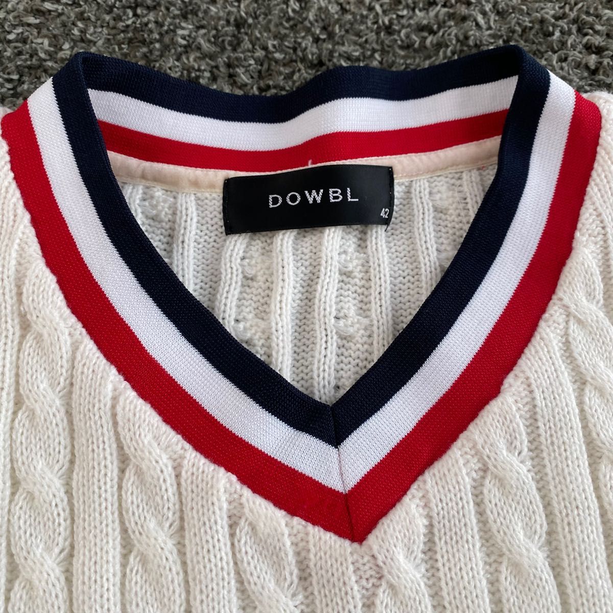 DOWBL ダブル トリコリブセーター ニット 42|PayPayフリマ