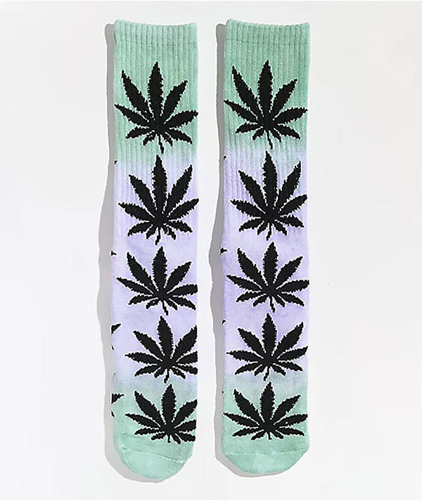 Huf (ハフ) ソックス 靴下 Plantlife Tie-Dye Socks Green スケボー SKATE SK8 スケートボード_画像2