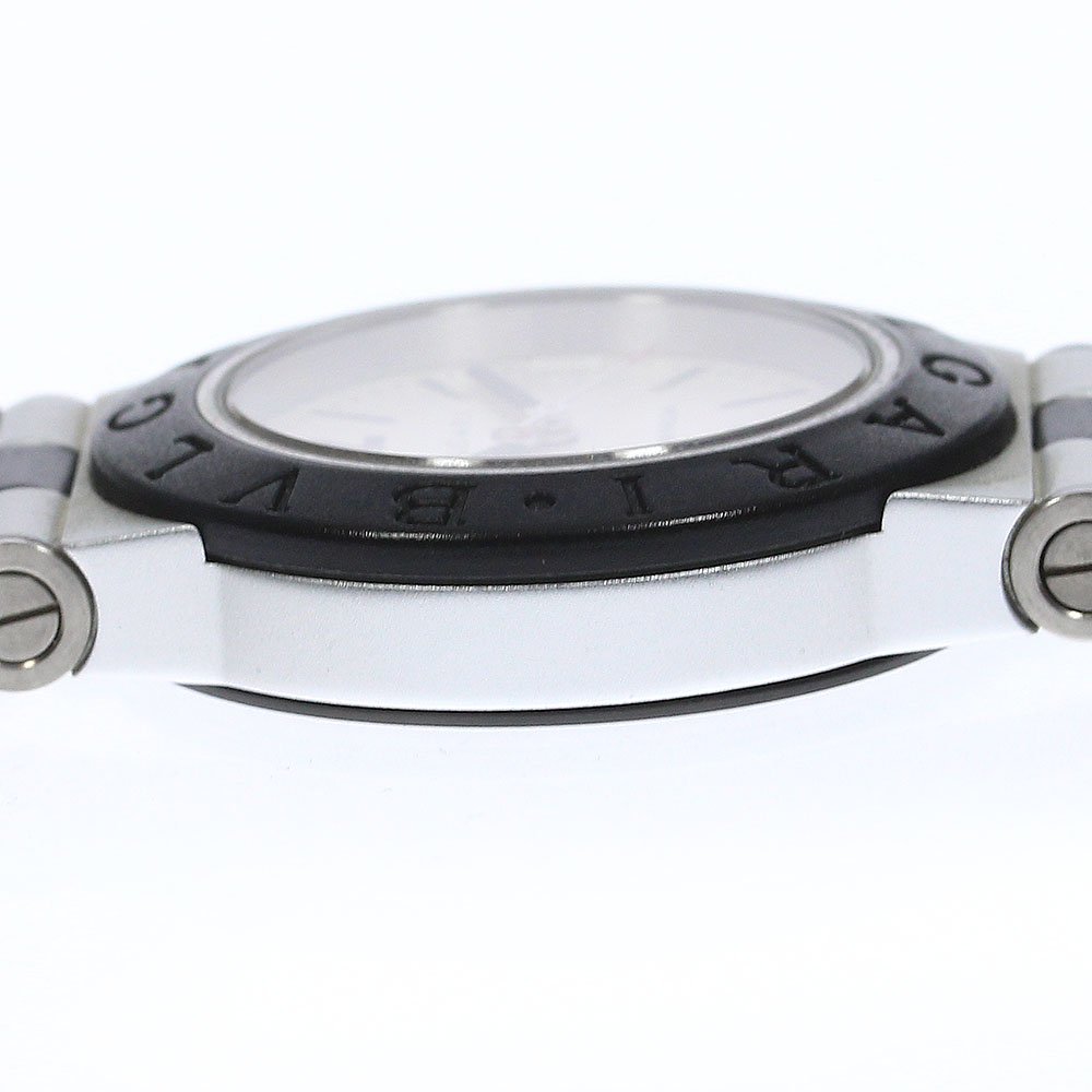 ベルト訳あり 保証書付き【BVLGARI】ブルガリ アルミニウム デイト
