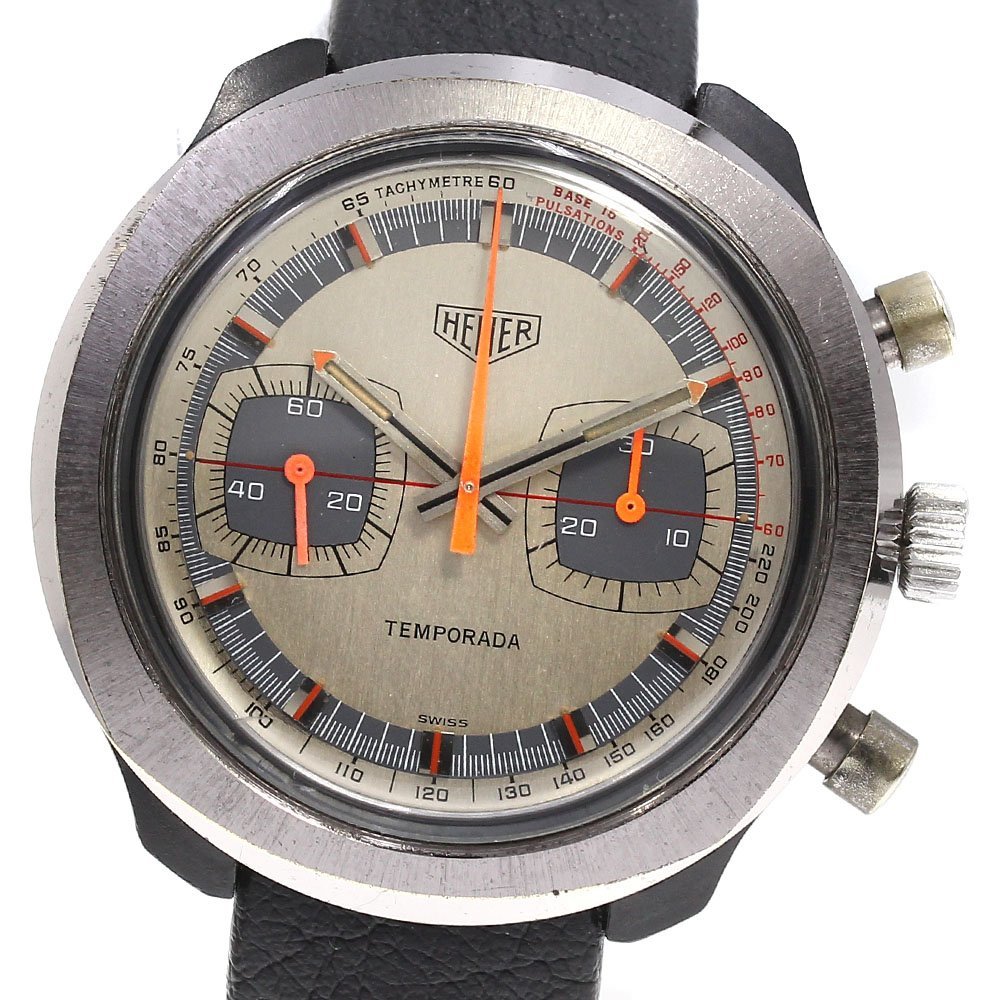 Heuer】ホイヤー テンポラーダ クロノグラフ ヴィンテージ 733.809 手巻き メンズ_710060 HEUER ホイヤー 手巻き メンズ 腕時計 ウォッチ