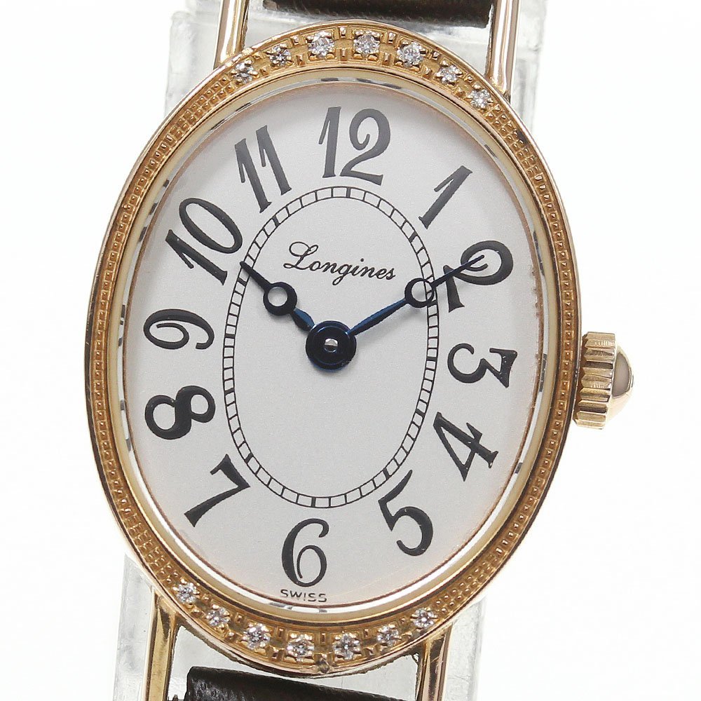 LONGINES】ロンジン ラヴィソント K18PG ダイヤベゼル L5.182.0
