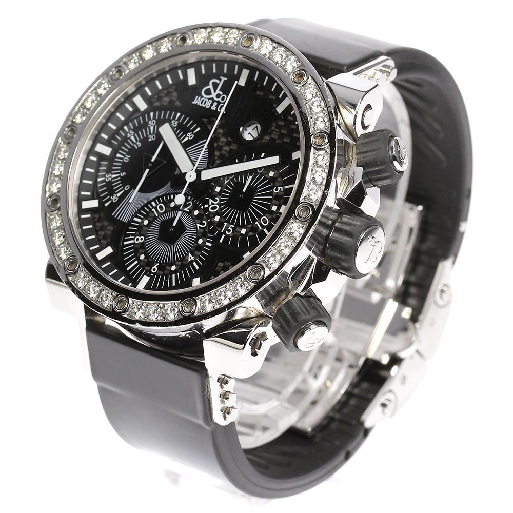 [JACOB&CO] Jacob e pick Date chronograph diamond bezel JC-E1D self-winding watch men's 