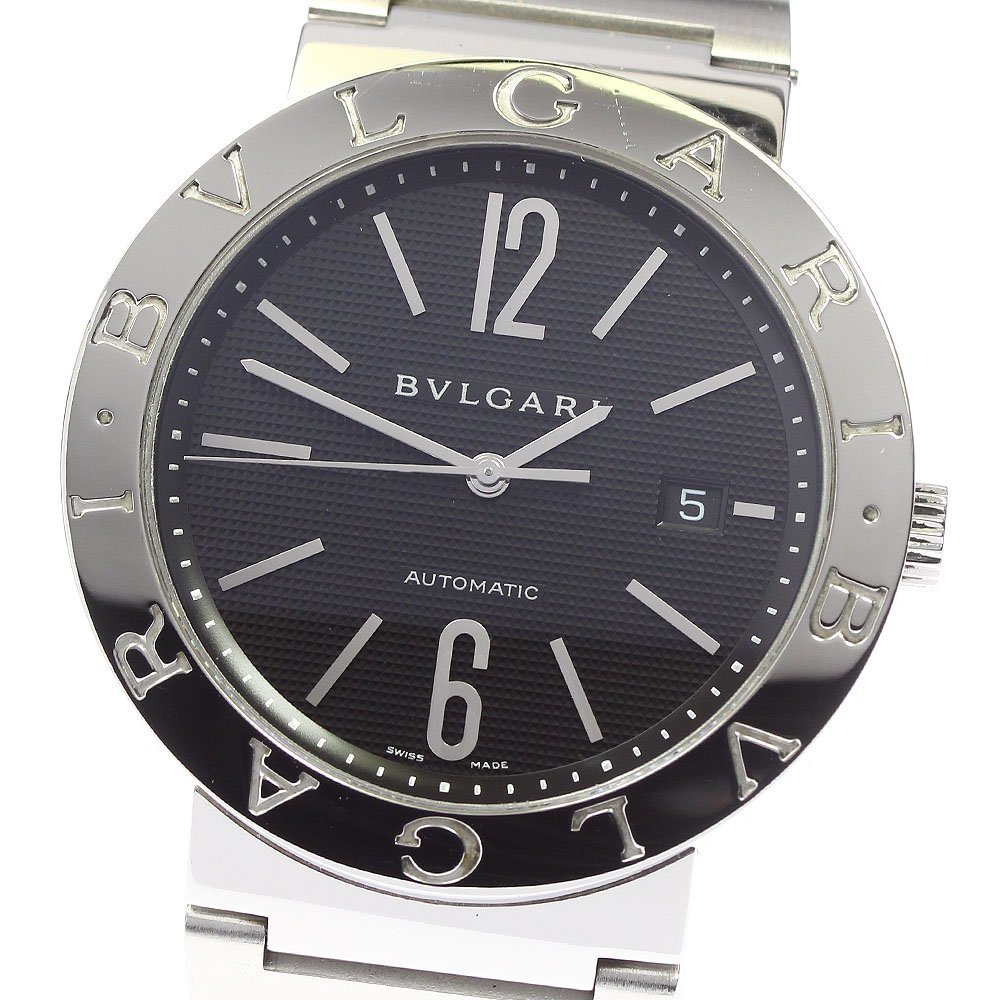 ☆良品 【BVLGARI】ブルガリ ブルガリブルガリ デイト BB42SSAUTO 自動巻き メンズ_722750_画像1