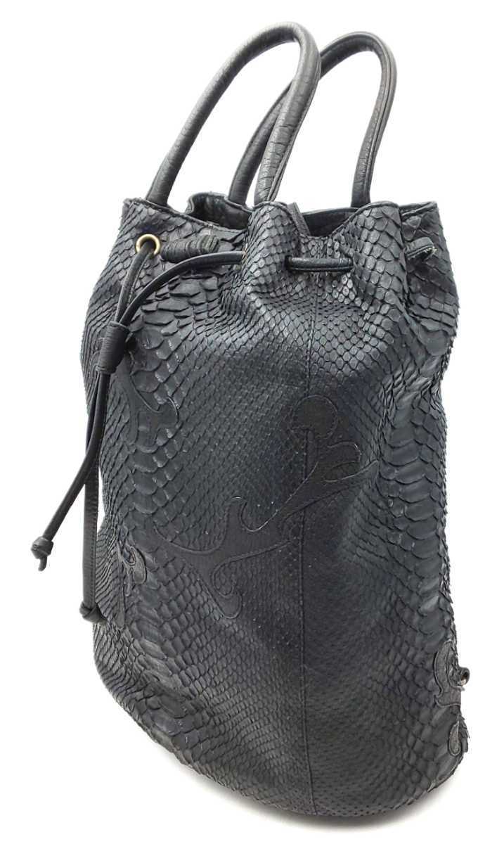 *IBIZA python leather rucksack MADE IN JAPAN*ibisa made in Japan 