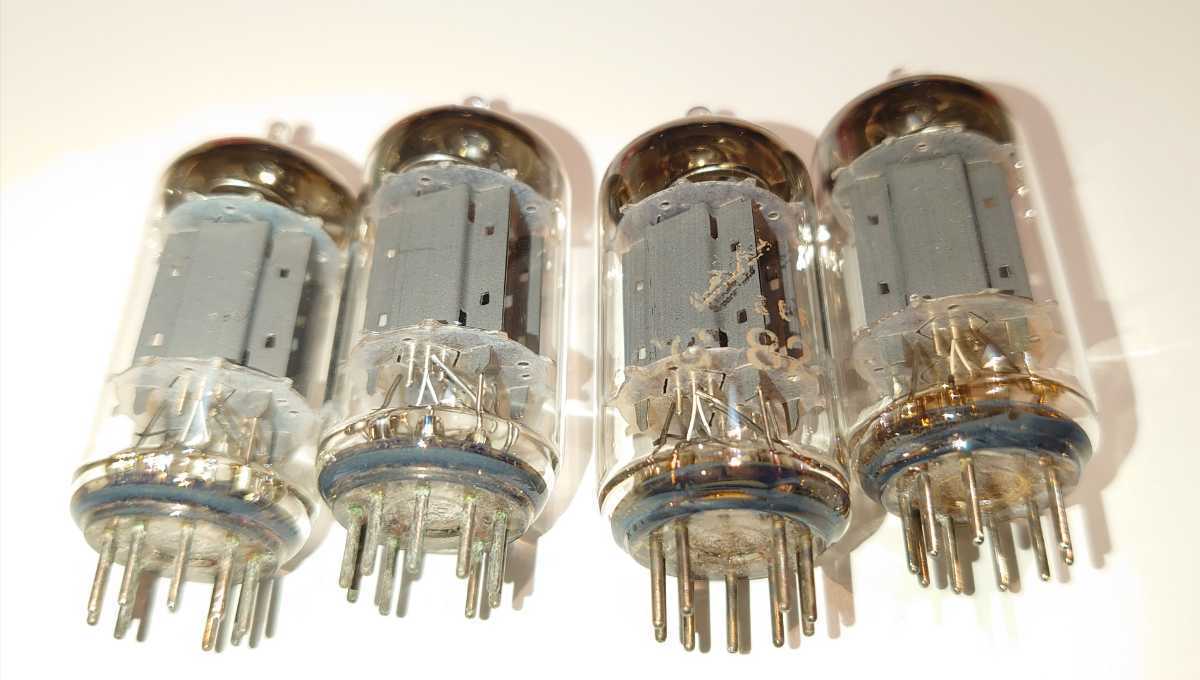 即決! ECC82 Telefunken テレフンケン 2本 スムース ロングプレート
