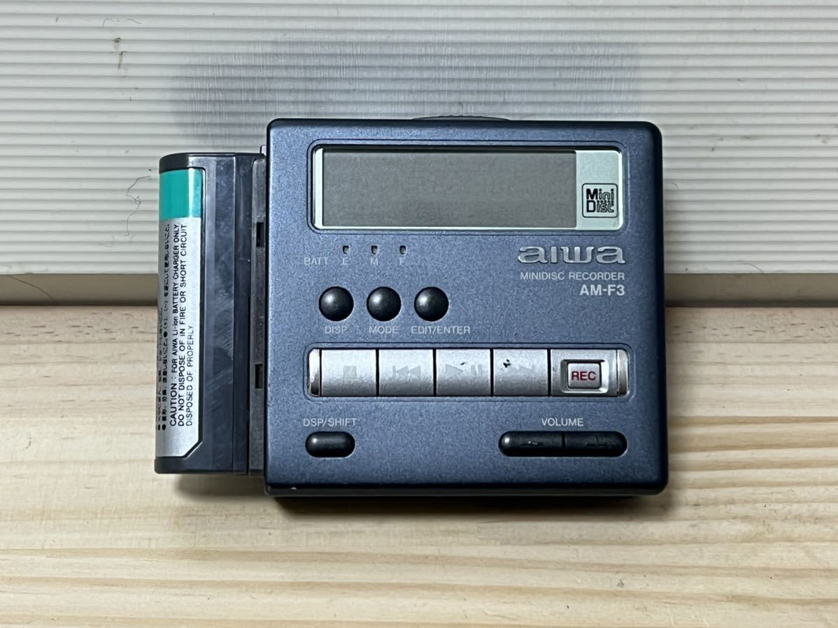 アイワ Aiwa ミニディスクレコーダー MDウォークマン AM-F3 品 動作