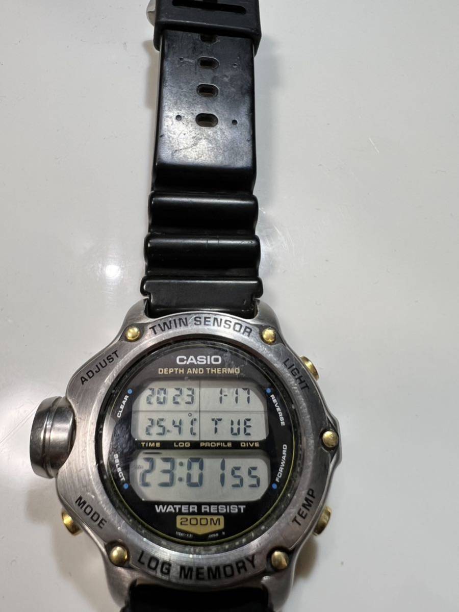 人気ブランドの DEP-600 CASIO カシオ 潜水王 ダイバーズウォッチ