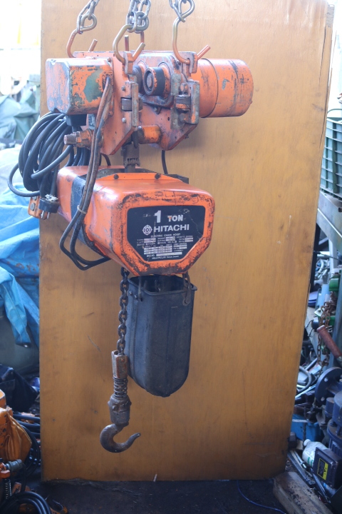 Yahoo!オークション - HITACHI 電動チェーンブロック 1ton 200V Yahoo!オークション - HITACHI 電動チェーンブロック 1ton 200V