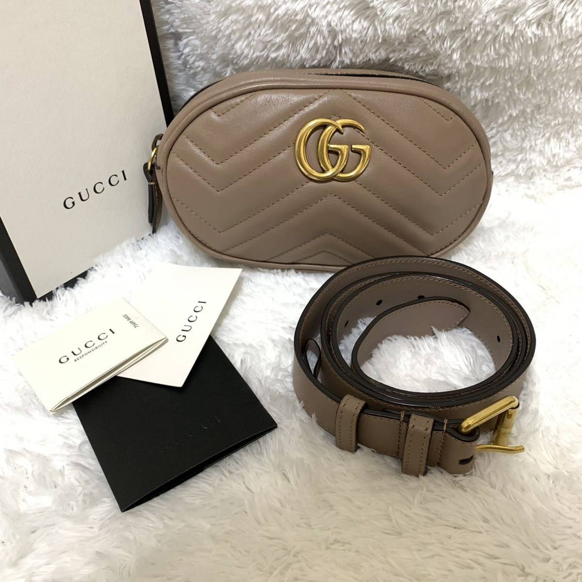 世界有名な GUCCI GGマーモント ベルトバッグ exoroom.jp
