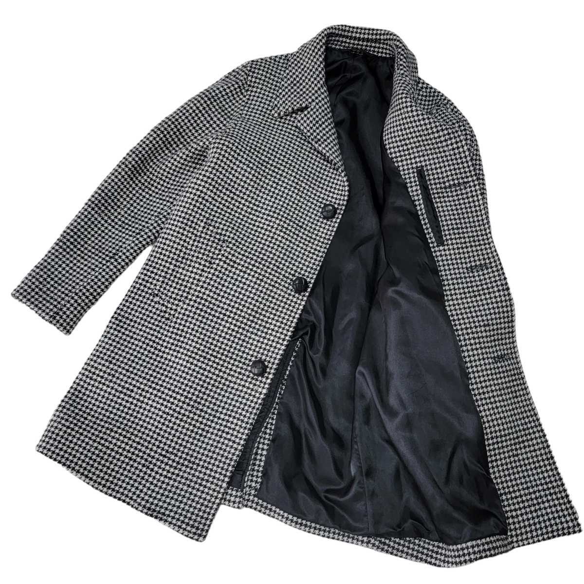 ソルボワ 極美品 ハウンドトゥース柄 ステンカラーコート - 通販
