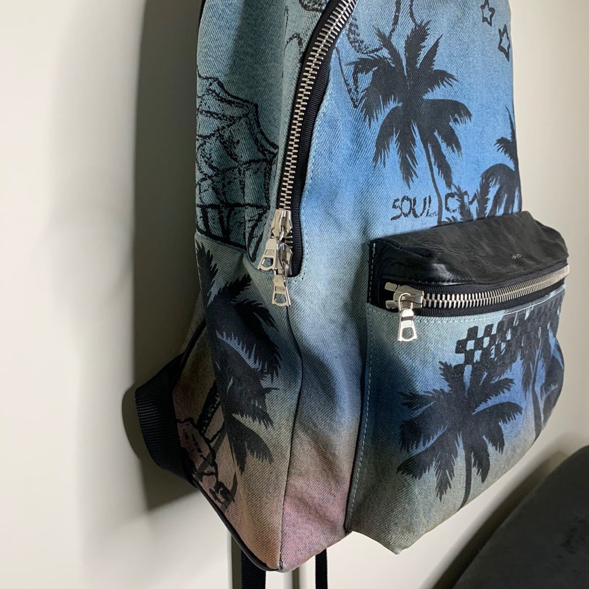 AMIRI バックパック リュック デイバッグ デニム パームツリー アミリ