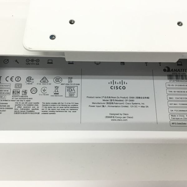 [2301177848-3]Cisco/ Cisco tv meeting system CP-DX80 23 inch liquid crystal resolution :1,920 X 1,080.