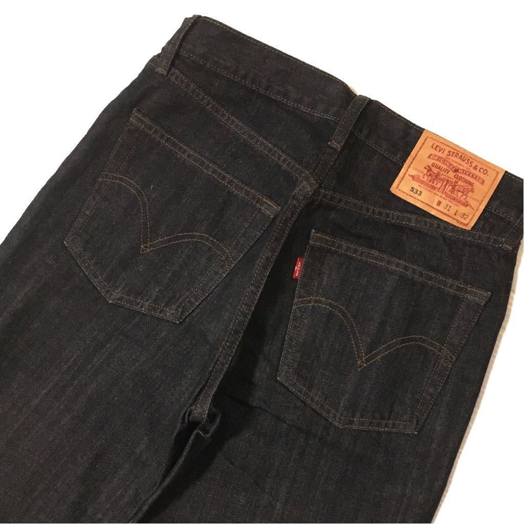 ★☆W31inch-78.74cm☆★Levi's00533 正統派スタイル！★☆Washed Black Denim☆★_画像4