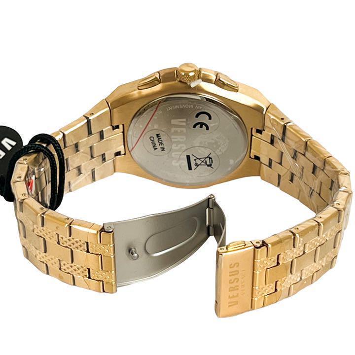 春早割 定価４万円 ヴェルサスヴェルサーチ メンズ腕時計 ゴールド