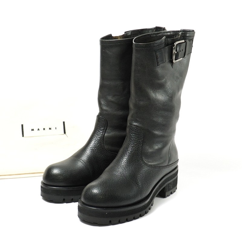 MARNI マルニ エンジニアブーツ ホワイト supplytechsp.com.br