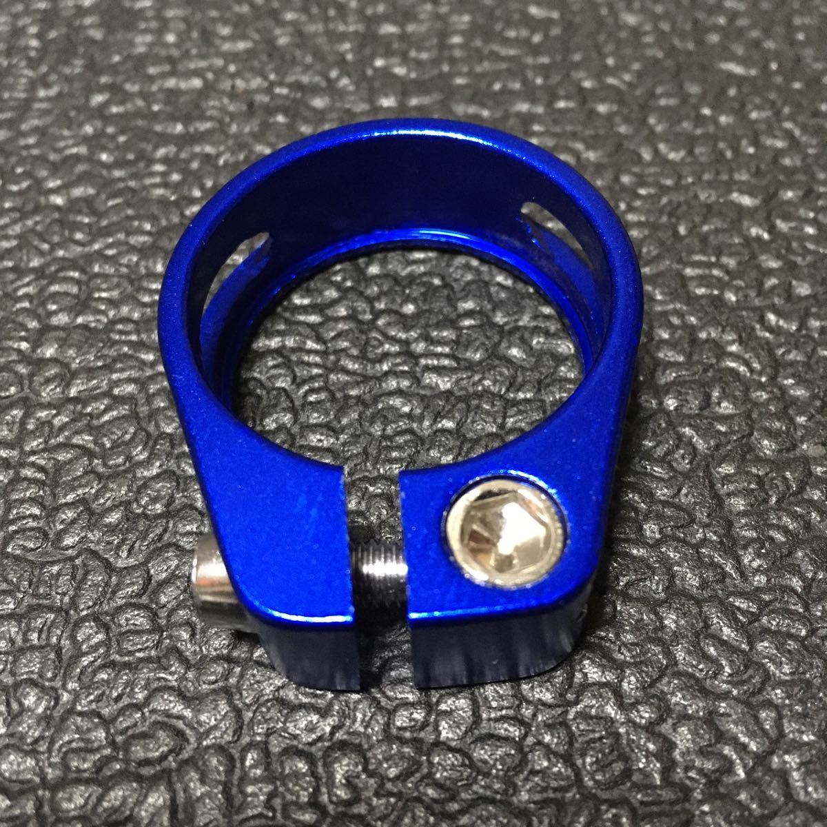 * prompt decision * new goods!! bicycle light weight aluminium sheet clamp φ31.8mm for blue *