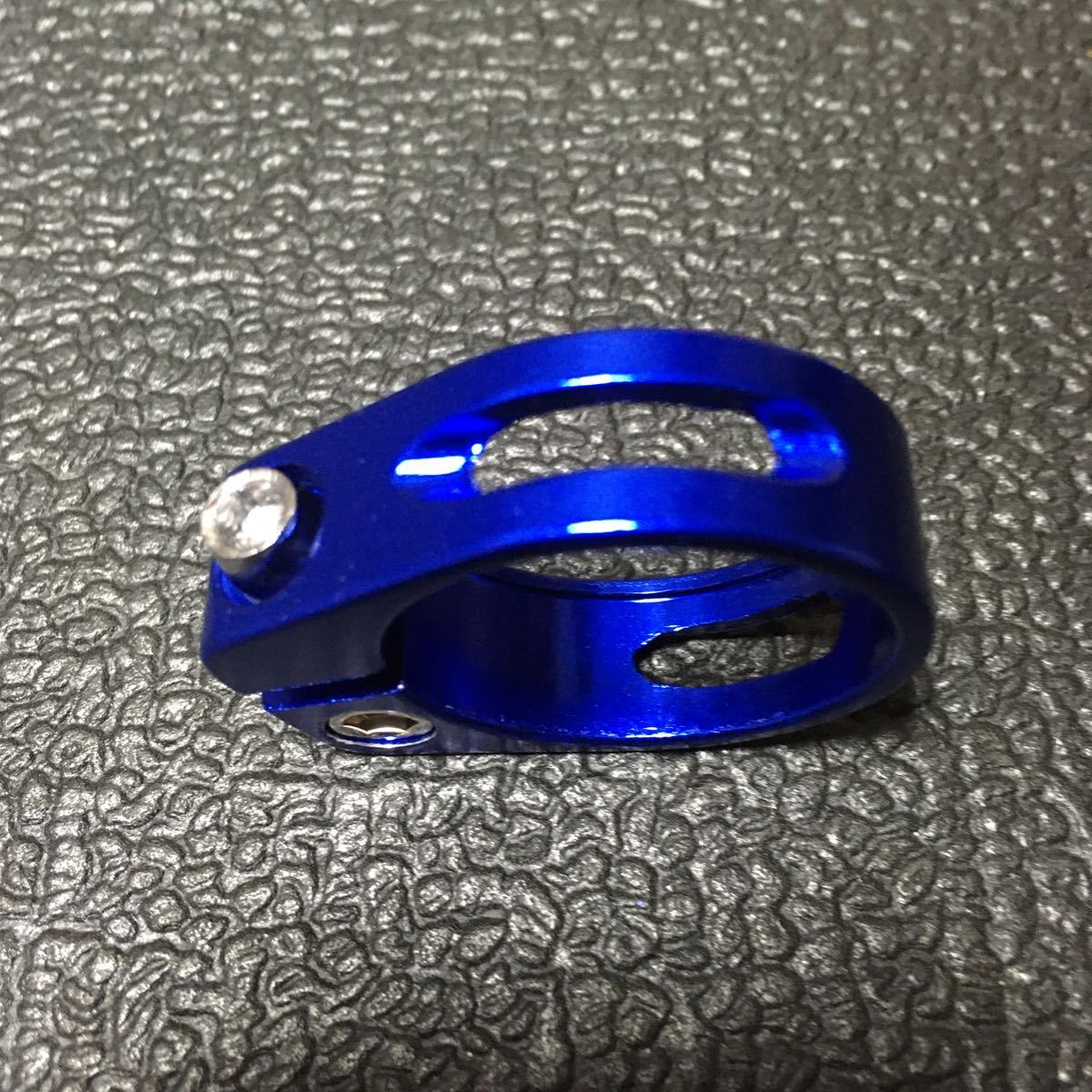 * prompt decision * new goods!! bicycle light weight aluminium sheet clamp φ31.8mm for blue *