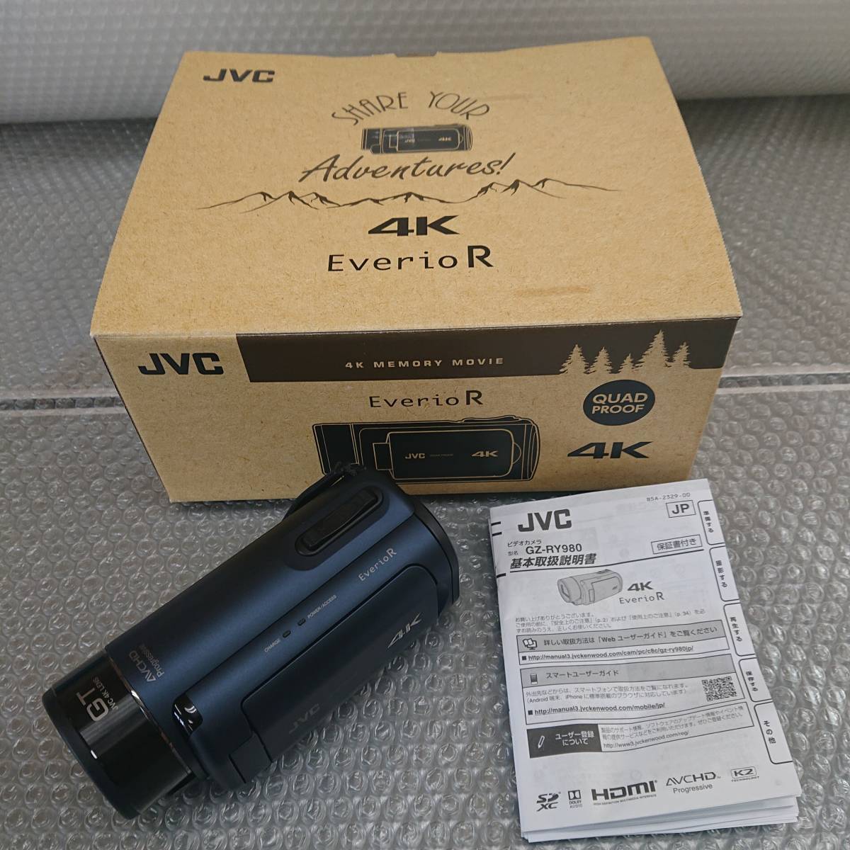 人気定番の エクセラーVictor JVC 4Kメモリームービー Everio R GZ