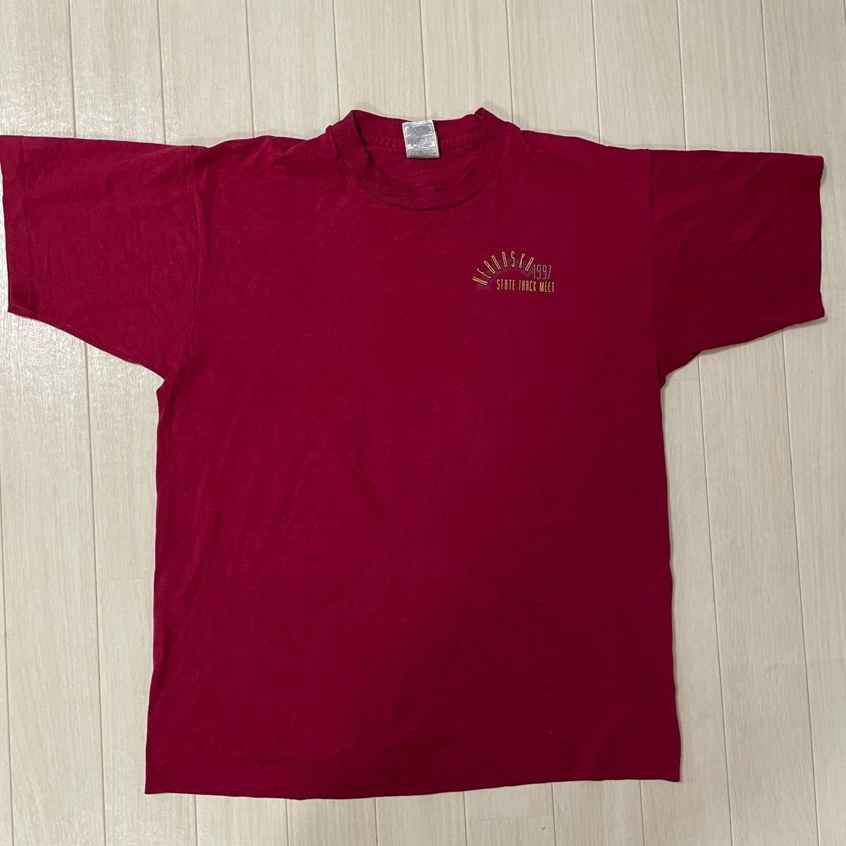 USA製　ネブラスカ tシャツ  Lサイズ　フルーツオブザルーム　1997 