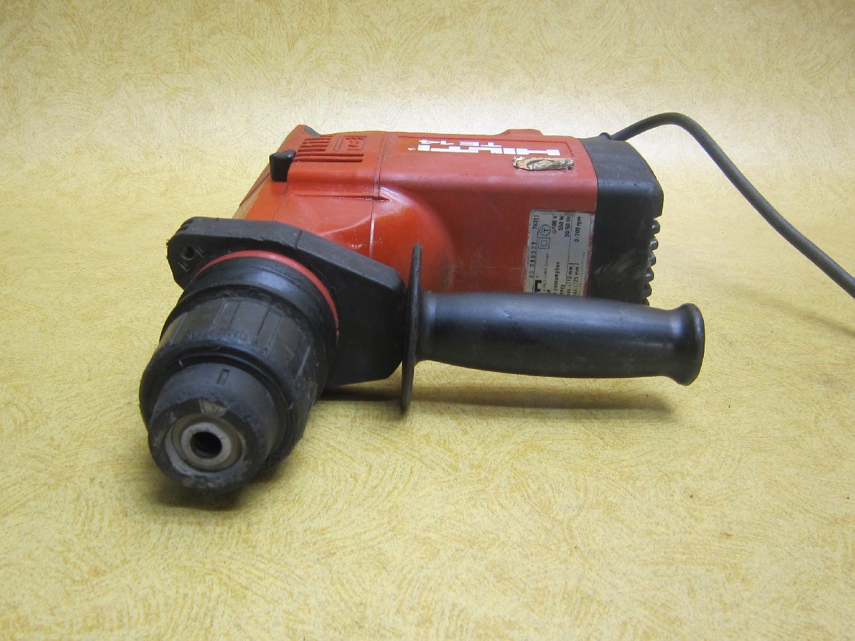 【中古】HILTI ヒルティ ロータリーハンマードリル TE14 ドリルビット7本・説明書・ケース付 SDS ハンマドリル ドリル コンクリート 穴あけ_画像4