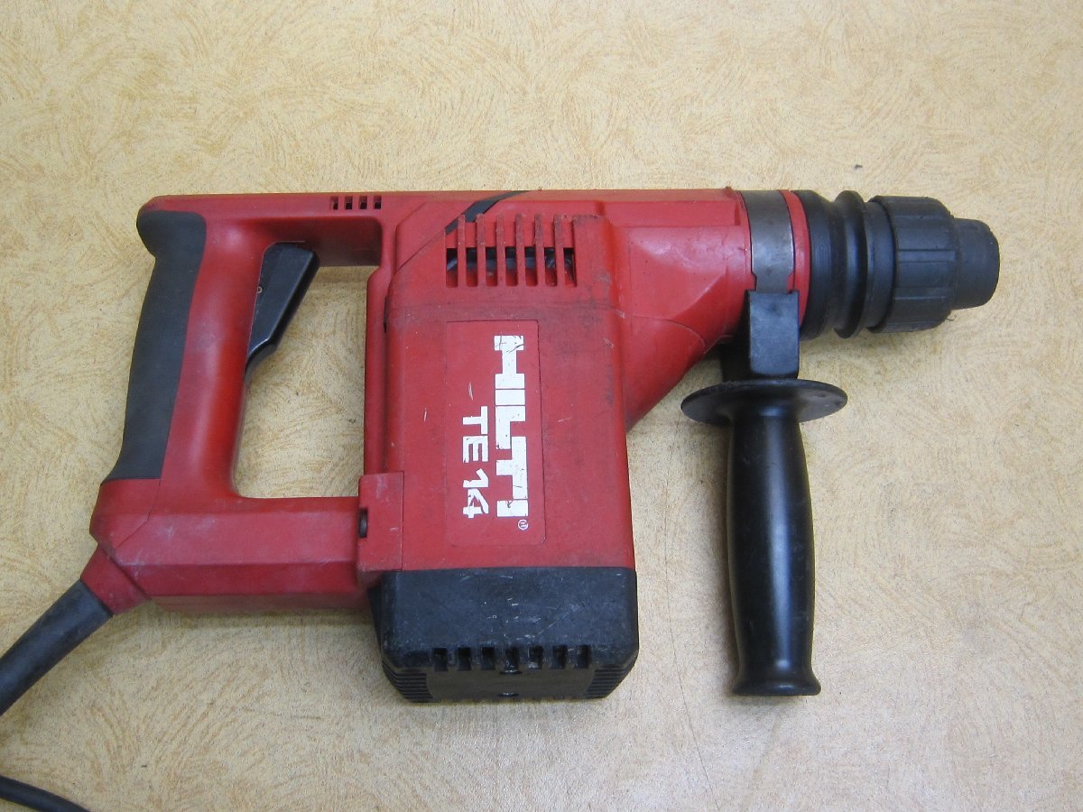 【中古】HILTI ヒルティ ロータリーハンマードリル TE14 ドリルビット7本・説明書・ケース付 SDS ハンマドリル ドリル コンクリート 穴あけ_画像8