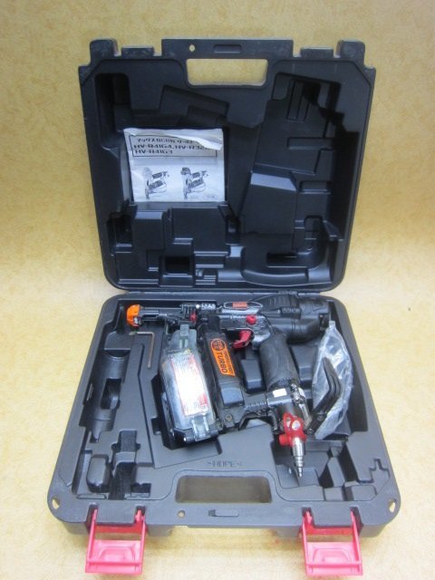 *MAX マックス ねじ打機 ターボドライバ HV-R41G4 ブラック 高圧 41mm 取扱説明書 ケース その他付属品付 初期不良保証
