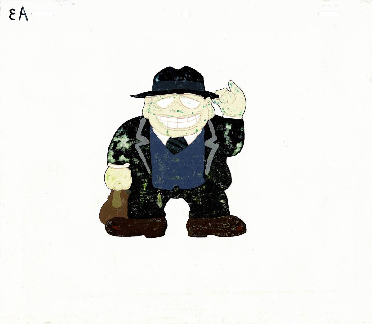 笑ゥせぇるすまん 喪黒福造 セル画 直筆背景画 藤子不二雄 笑ゥせぇるすまん 喪黒福造 セル画 直筆背景画 藤子不二雄
