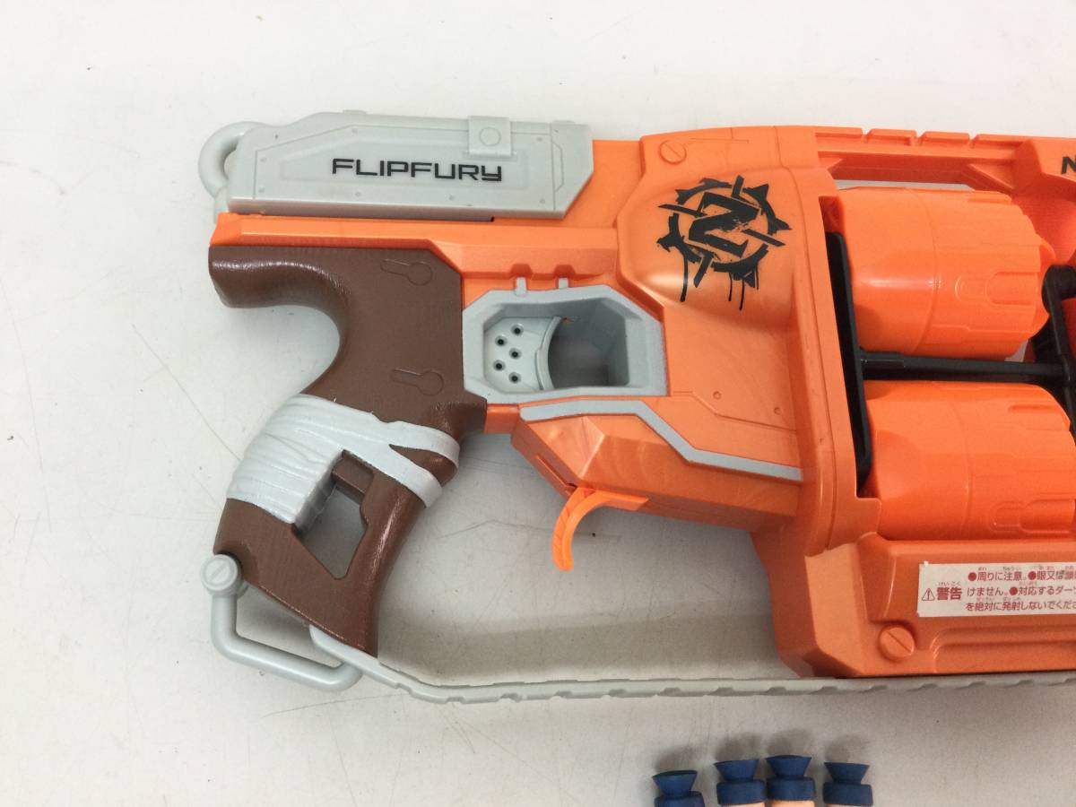 * NERFna-fzombi Strike f lip Fury blaster Zombie Strike FLIPFURY Blaster darts toy toy gun toy 