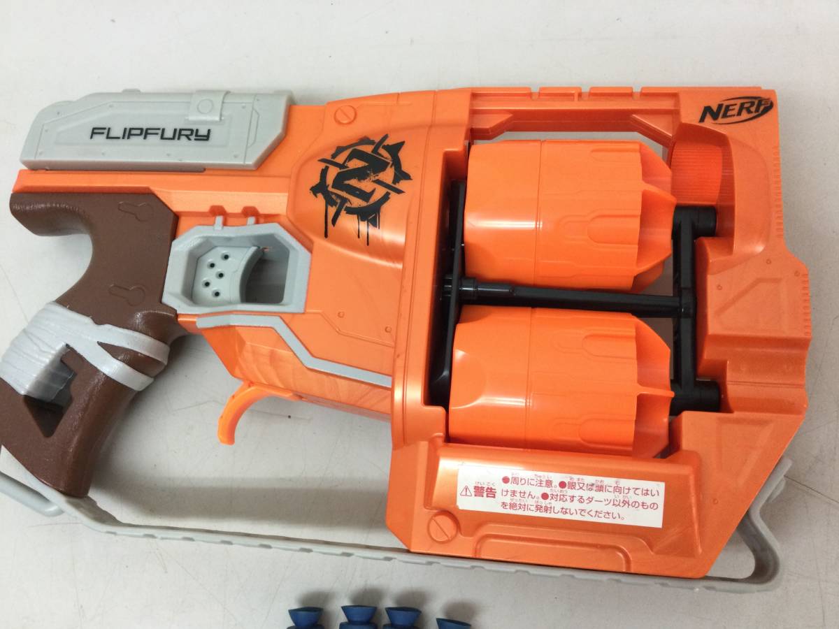 * NERFna-fzombi Strike f lip Fury blaster Zombie Strike FLIPFURY Blaster darts toy toy gun toy 