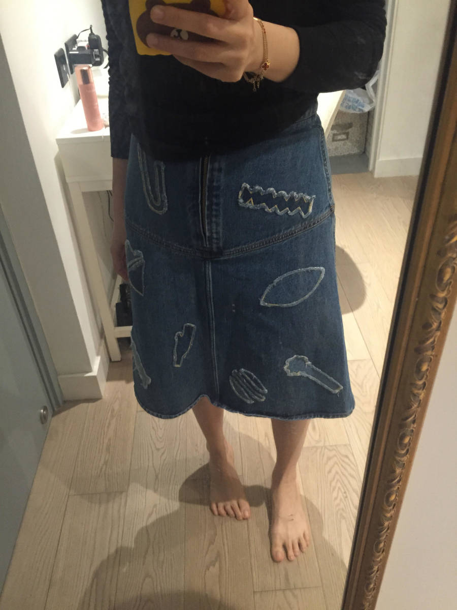可愛い【CHANEL】デニムスカート | www.jarussi.com.br